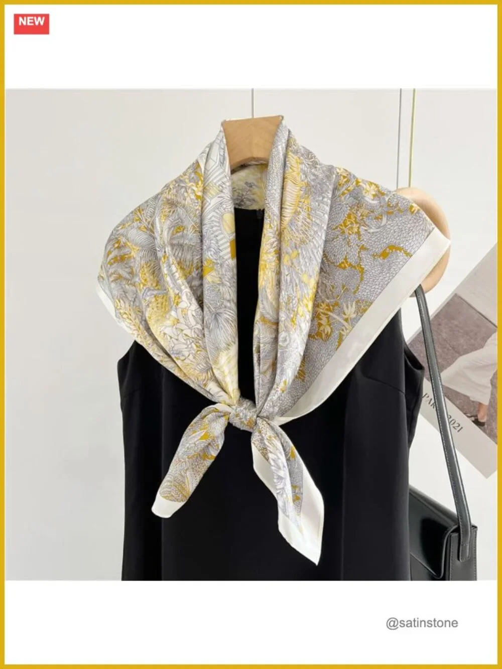 100% Mulberry Silk Scarf - 35